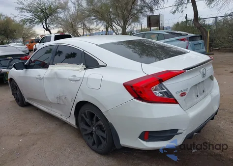 2020 Honda Civic Sport z USA, uszkodzony, nr VIN 19XFC2F89LE025775